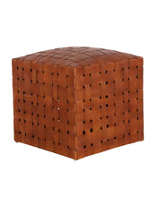 Load image into Gallery viewer, Ackley Leather Ottoman