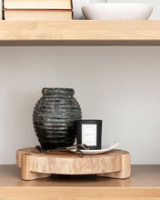 Load image into Gallery viewer, Aged Charcoal Barred Jar
